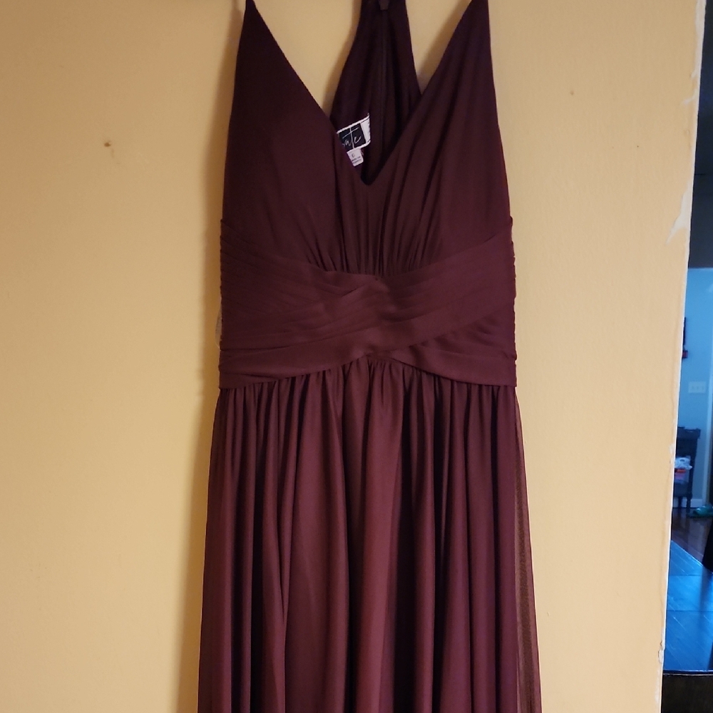 Maroon Bridesmaid Dress